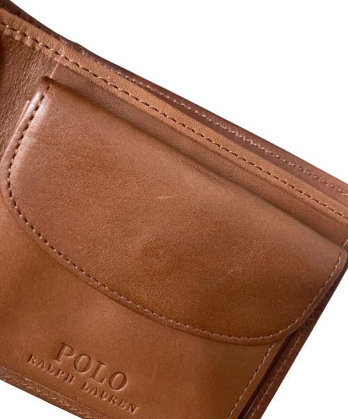 POLO RALPH LAUREN（ポロ・ラルフローレン）POLO RALPH LAUREN (ポロ・ラルフローレン) 2つ折り財布 ネイビーの古着・服飾アイテム