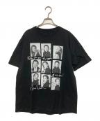 KATE MOSS×Bruce Weber×BIOTOPケイト モス×ブルース・ウェバー×ビオトープ）の古着「Kate Ｍoss Burce Ｗeber 9photoTee」｜ブラック