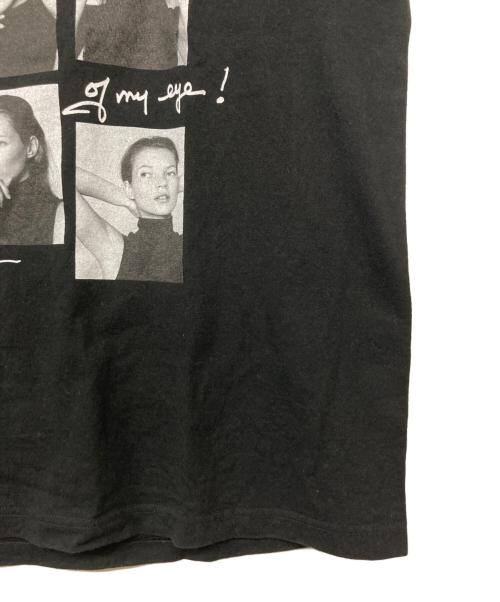 KATE MOSS（ケイト モス）KATE MOSS (ケイト モス) BRUCE WEBER (ブルース・ウェバー) BIOTOP (ビオトープ) Kate Ｍoss Burce Ｗeber 9photoTee ブラック サイズ:XLの古着・服飾アイテム