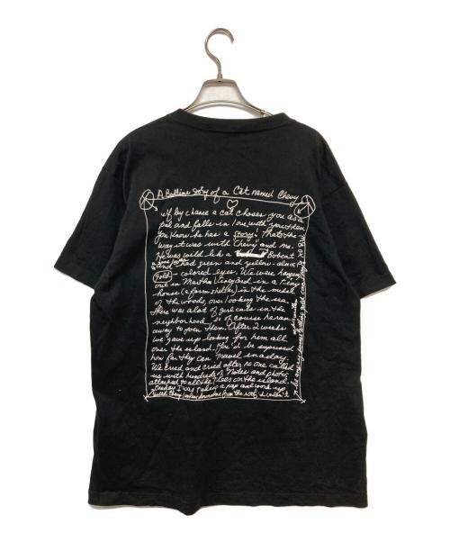 BIOTOP（ビオトープ）BIOTOP (ビオトープ) BRUCE WEBER (ブルース・ウェバー) CAT PHOTO T-SHIRT ブラック サイズ:XLの古着・服飾アイテム