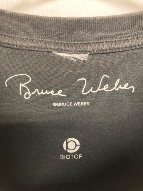 BIOTOP（ビオトープ）BIOTOP (ビオトープ) BRUCE WEBER (ブルース・ウェバー) CAT PHOTO T-SHIRT ブラック サイズ:XLの古着・服飾アイテム
