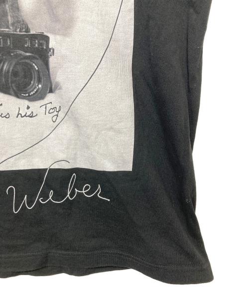 BIOTOP（ビオトープ）BIOTOP (ビオトープ) BRUCE WEBER (ブルース・ウェバー) CAT PHOTO T-SHIRT ブラック サイズ:XLの古着・服飾アイテム