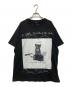 BIOTOP（ビオトープ）の古着「CAT PHOTO T-SHIRT」｜ブラック