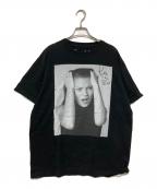 BIOTOP×Bruce Weberビオトープ×ブルース・ウェバー）の古着「Kate Ｍoss Burce Ｗeber Tee」｜ブラック