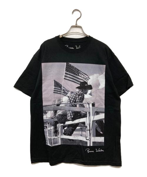 BIOTOP（ビオトープ）BIOTOP (ビオトープ) Bruce Weber (ブルース・ウェバー) Photo T-shirts ブラック サイズ:XLの古着・服飾アイテム