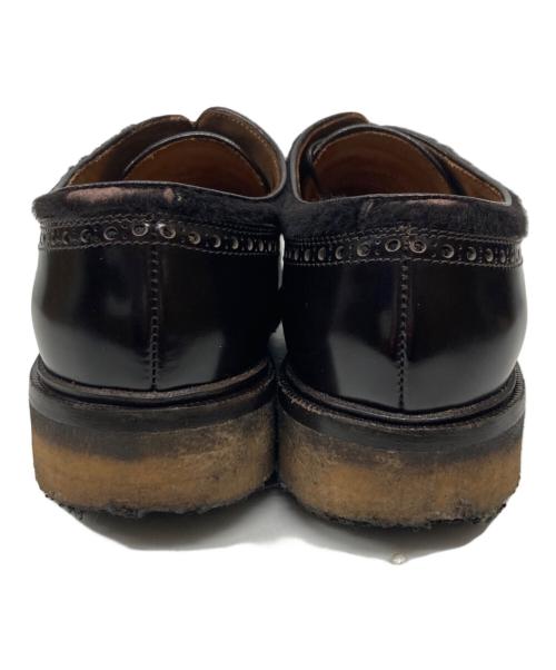 ETRO（エトロ）ETRO (エトロ) ハラコ切替プレーントゥシューズ ブラウン サイズ:43の古着・服飾アイテム