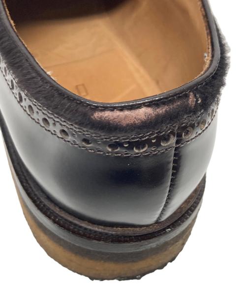 ETRO（エトロ）ETRO (エトロ) ハラコ切替プレーントゥシューズ ブラウン サイズ:43の古着・服飾アイテム