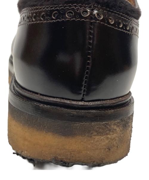 ETRO（エトロ）ETRO (エトロ) ハラコ切替プレーントゥシューズ ブラウン サイズ:43の古着・服飾アイテム