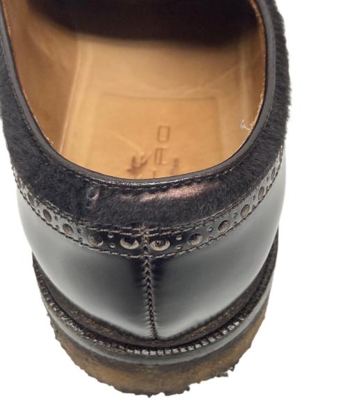 ETRO（エトロ）ETRO (エトロ) ハラコ切替プレーントゥシューズ ブラウン サイズ:43の古着・服飾アイテム