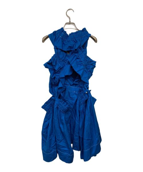 HOUGA（ホウガ）HOUGA (ホウガ) kiki frill skirt ブルー サイズ:不明（実寸サイズをご確認ください）の古着・服飾アイテム