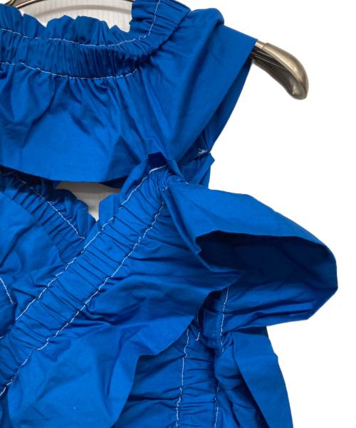 HOUGA（ホウガ）HOUGA (ホウガ) kiki frill skirt ブルー サイズ:不明（実寸サイズをご確認ください）の古着・服飾アイテム