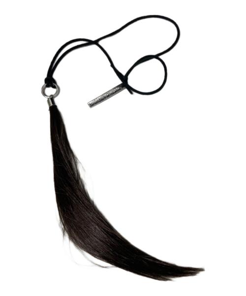 H&M（エイチアンドエム）H&M (エイチアンドエム) Maison Martin Margiela (メゾンマルタンマルジェラ) Hair look necklace ブラウンの古着・服飾アイテム