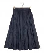 mizuiro-indミズイロインド）の古着「プリーツスカート」｜ネイビー