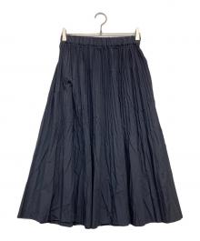 mizuiro-ind（ミズイロインド）の古着「プリーツスカート」｜ネイビー
