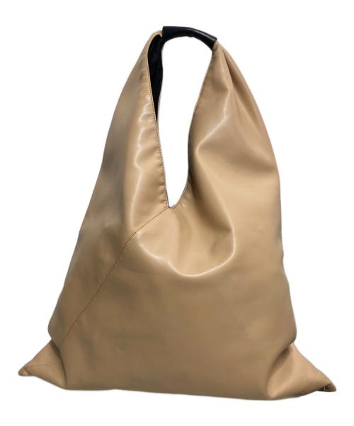 MM6 Maison Margiela（エムエムシックスメゾンマルジェラ）MM6 Maison Margiela (エムエムシックスメゾンマルジェラ) フェイクレザージャパニーズバッグ ベージュの古着・服飾アイテム