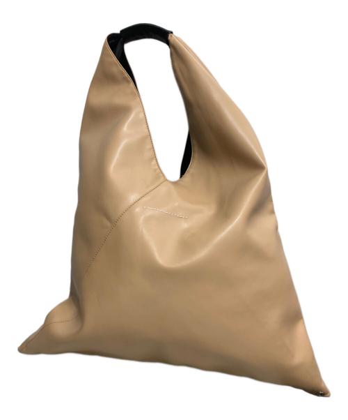 MM6 Maison Margiela（エムエムシックスメゾンマルジェラ）MM6 Maison Margiela (エムエムシックスメゾンマルジェラ) フェイクレザージャパニーズバッグ ベージュの古着・服飾アイテム