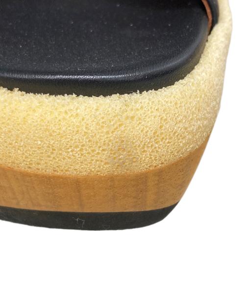 MARNI（マルニ）MARNI (マルニ) クロスストラップ ウェッジソールサンダル ブラック サイズ:37の古着・服飾アイテム