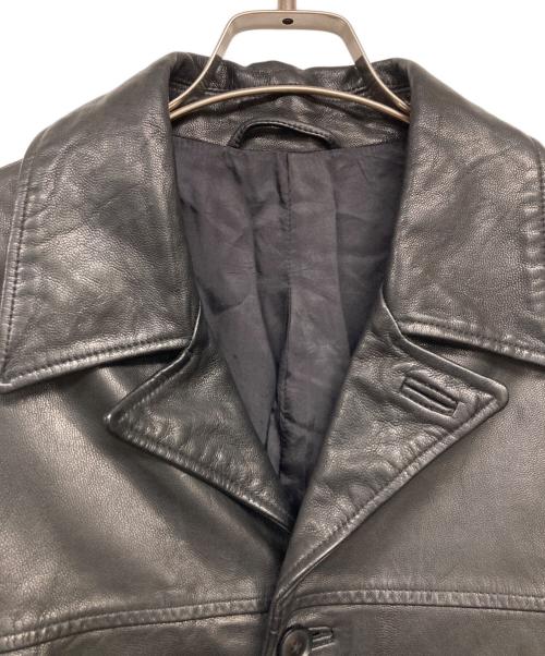 YOKE（ヨーク）YOKE (ヨーク) Goat Leather Car Coat ブラック サイズ:2の古着・服飾アイテム