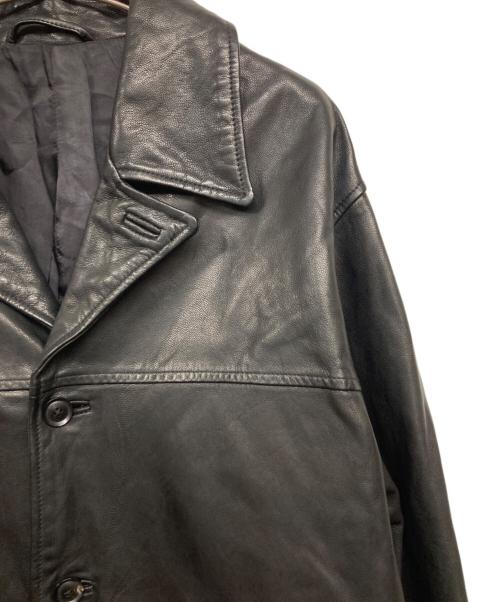 YOKE（ヨーク）YOKE (ヨーク) Goat Leather Car Coat ブラック サイズ:2の古着・服飾アイテム