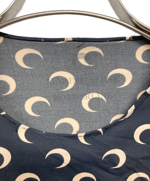 MARINE SERRE（マリーンセル）marine serre (マリーンセル) 総柄カットソー ブラック サイズ:Mの古着・服飾アイテム