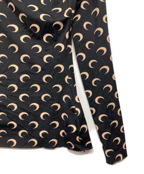 MARINE SERRE（マリーンセル）marine serre (マリーンセル) 総柄カットソー ブラック サイズ:Mの古着・服飾アイテム