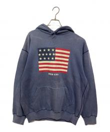 POLO RALPH LAUREN（ポロ・ラルフローレン）の古着「星条旗プリントパーカー」｜ネイビー