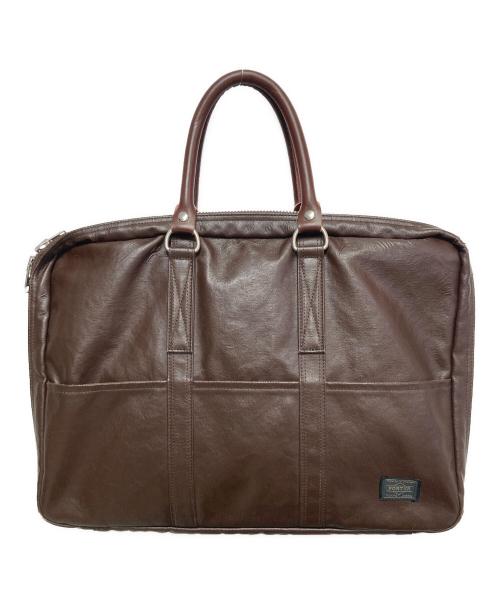 PORTER（ポーター）PORTER (ポーター) ブリーフケース ブラウンの古着・服飾アイテム