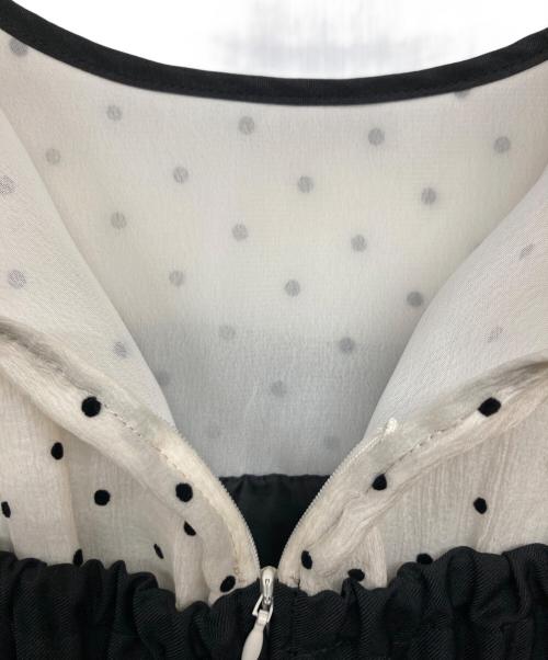 JUSGLITTY（ジャスグリッティー）JUSGLITTY (ジャスグリッティー) ペプラムワンピース ブラック サイズ:1の古着・服飾アイテム