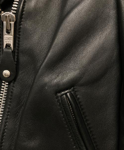 SCHOTT BROS.（ショット）SCHOTT BROS. (ショット) WOMENS LAMB ONESTAR RIDERS ブラック サイズ:XSの古着・服飾アイテム