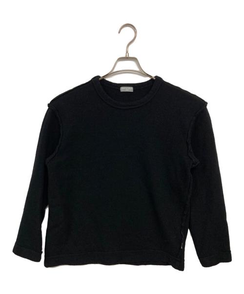 COMME des GARCONS HOMME（コムデギャルソン オム）COMME des GARCONS HOMME (コムデギャルソン オム) インサイドアウトニット ブラック サイズ:表記無の古着・服飾アイテム