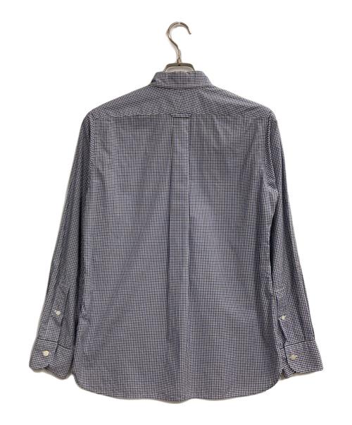 COMME des GARCONS HOMME（コムデギャルソン オム）COMME des GARCONS HOMME (コムデギャルソン オム) THOMAS MASON (トーマスメイソン) ラウンドカラーチェックシャツ ブルー サイズ:XSの古着・服飾アイテム