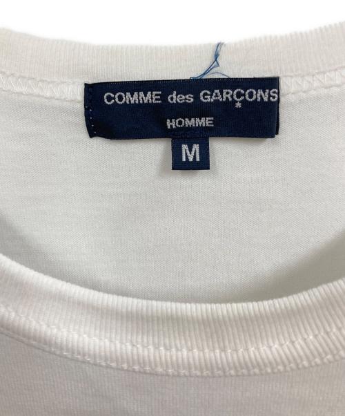 COMME des GARCONS HOMME（コムデギャルソン オム）COMME des GARCONS HOMME (コムデギャルソン オム) 綿天竺ロゴプリントTシャツ ホワイト サイズ:Mの古着・服飾アイテム