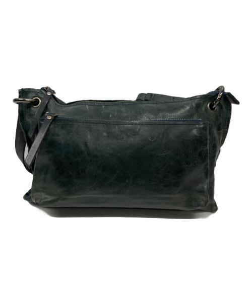 W&D（ダブリューアンドディー）W&D (ダブリューアンドディー) レザーショルダーバッグ ブラックの古着・服飾アイテム