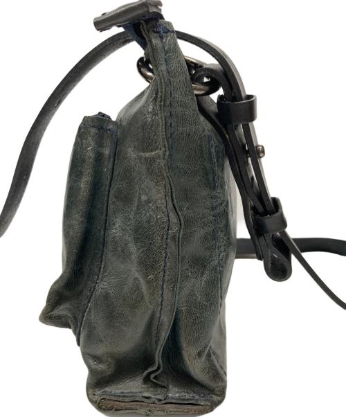 W&D（ダブリューアンドディー）W&D (ダブリューアンドディー) レザーショルダーバッグ ブラックの古着・服飾アイテム