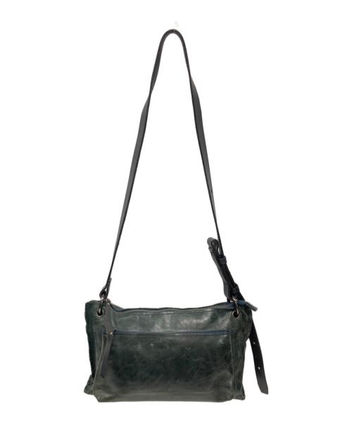 W&D（ダブリューアンドディー）W&D (ダブリューアンドディー) レザーショルダーバッグ ブラックの古着・服飾アイテム