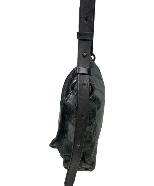 W&D（ダブリューアンドディー）W&D (ダブリューアンドディー) レザーショルダーバッグ ブラックの古着・服飾アイテム