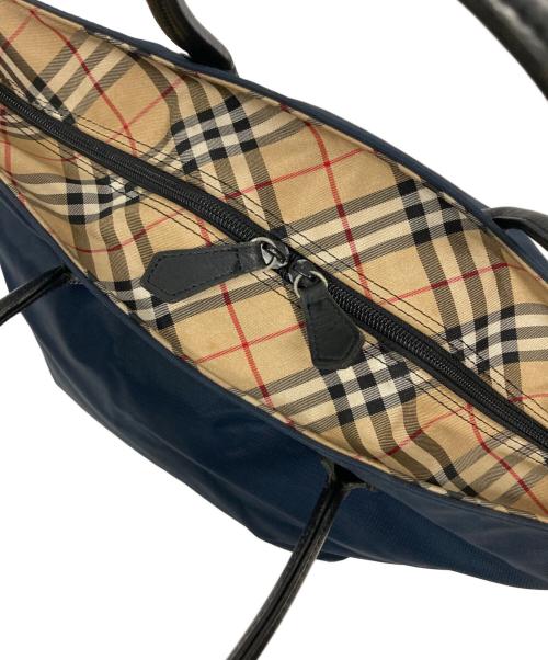 Burberry's（バーバリー）Burberry's (バーバリー) 舟形トートバッグ ブラックの古着・服飾アイテム