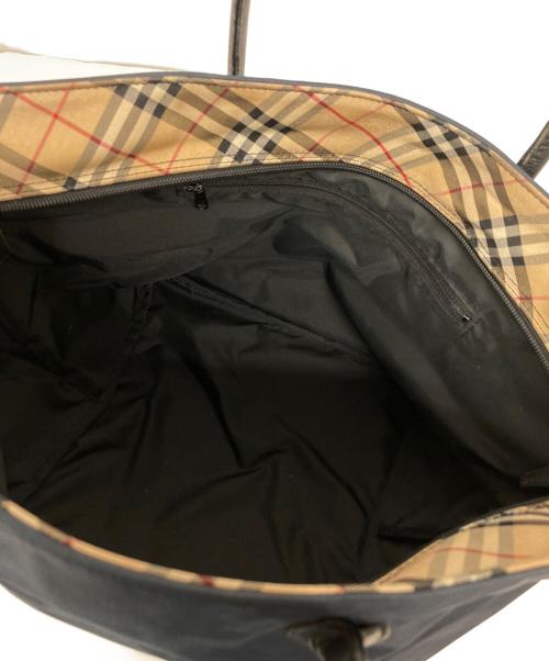 Burberry's（バーバリー）Burberry's (バーバリー) 舟形トートバッグ ブラックの古着・服飾アイテム