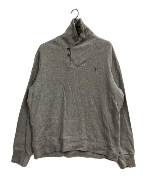 POLO RALPH LAUREN（ポロ・ラルフローレン）POLO RALPH LAUREN (ポロ・ラルフローレン) ショールカラースウェット グレー サイズ:XLの古着・服飾アイテム