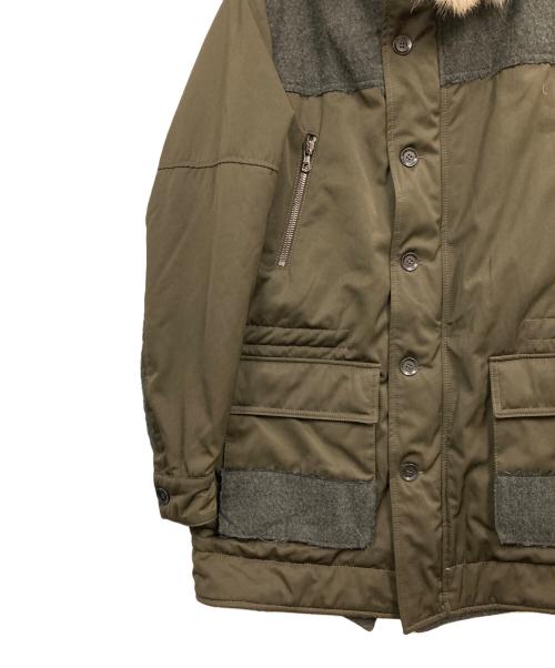 messagerie（メッサジェリエ）MESSAGERIE (メッサジェリエ) ファー付き中綿モッズコート オリーブ サイズ:54の古着・服飾アイテム