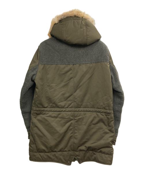 messagerie（メッサジェリエ）MESSAGERIE (メッサジェリエ) ファー付き中綿モッズコート オリーブ サイズ:54の古着・服飾アイテム