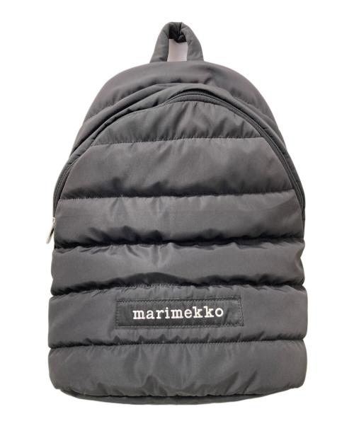 marimekko（マリメッコ）marimekko (マリメッコ) lolly キルティングリュック ブラックの古着・服飾アイテム