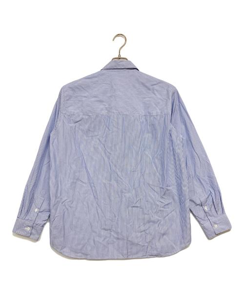 ATON（エイトン）ATON (エイトン) ストライプシャツ スカイブルー サイズ:04の古着・服飾アイテム