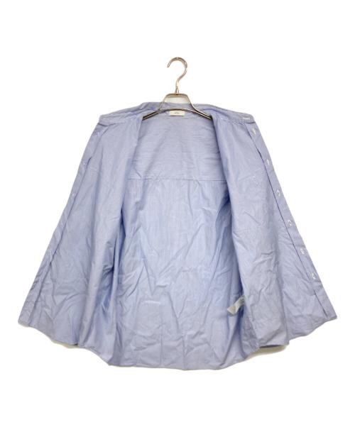 ATON（エイトン）ATON (エイトン) ストライプシャツ スカイブルー サイズ:04の古着・服飾アイテム