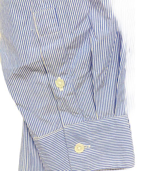 ATON（エイトン）ATON (エイトン) ストライプシャツ スカイブルー サイズ:04の古着・服飾アイテム