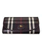 BURBERRYバーバリー）の古着「HIGHLANDS WALLET COATED CHECK JACQUARD」｜ブラウン