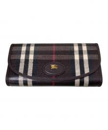 BURBERRY（バーバリー）の古着「HIGHLANDS WALLET COATED CHECK JACQUARD」｜ブラウン
