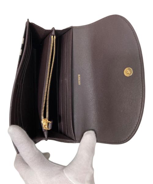 BURBERRY（バーバリー）BURBERRY (バーバリー) HIGHLANDS WALLET COATED CHECK JACQUARD ブラウンの古着・服飾アイテム