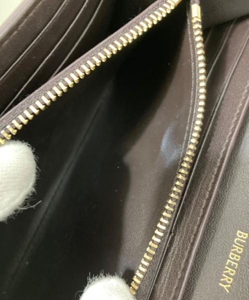 BURBERRY（バーバリー）BURBERRY (バーバリー) HIGHLANDS WALLET COATED CHECK JACQUARD ブラウンの古着・服飾アイテム