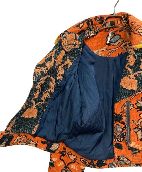 Free People（フリーピープル）Free People (フリーピープル) ライダースジャケット オレンジ サイズ:XSの古着・服飾アイテム